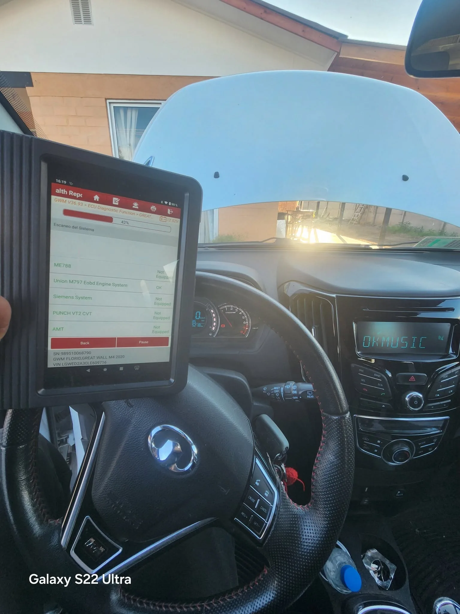 Servicio automotriz y scanner en Great Wall M4 2019 atendido por AMTEC